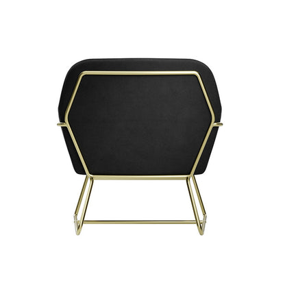 LPD Charles Black Velvet Armchair