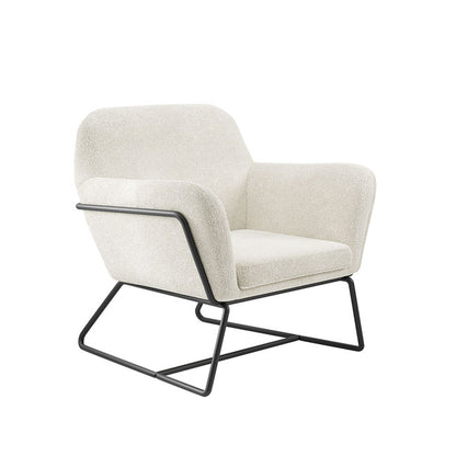 LPD Charles Ivory Boucle Armchair