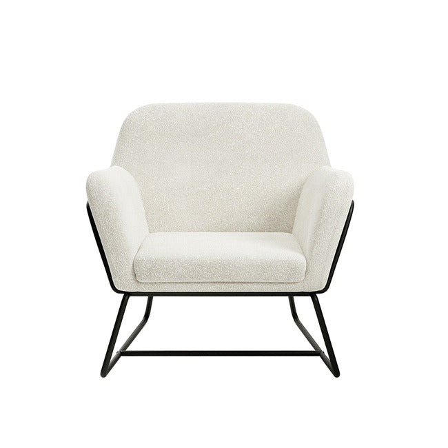 LPD Charles Ivory Boucle Armchair