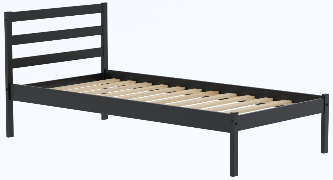 Birlea Luka 4ft6 Double Black Pine Bed Frame