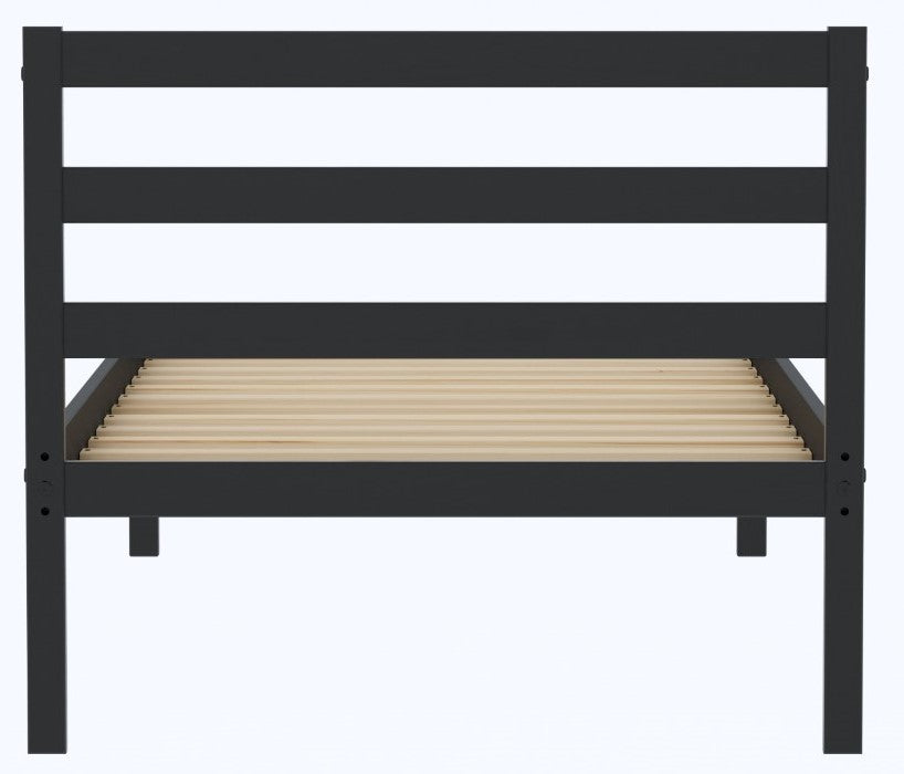 Birlea Luka 3ft Single Black Pine Bed Frame