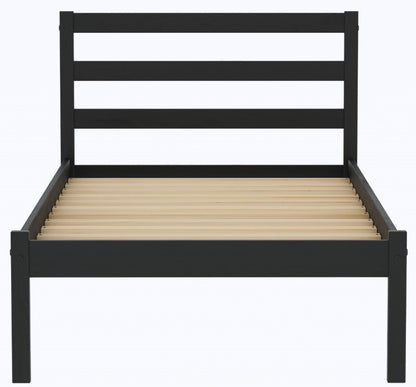 Birlea Luka 4ft6 Double Black Pine Bed Frame