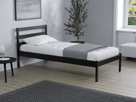 Birlea Luka 4ft6 Double Black Pine Bed Frame