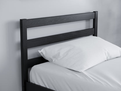 Birlea Luka 4ft6 Double Black Pine Bed Frame
