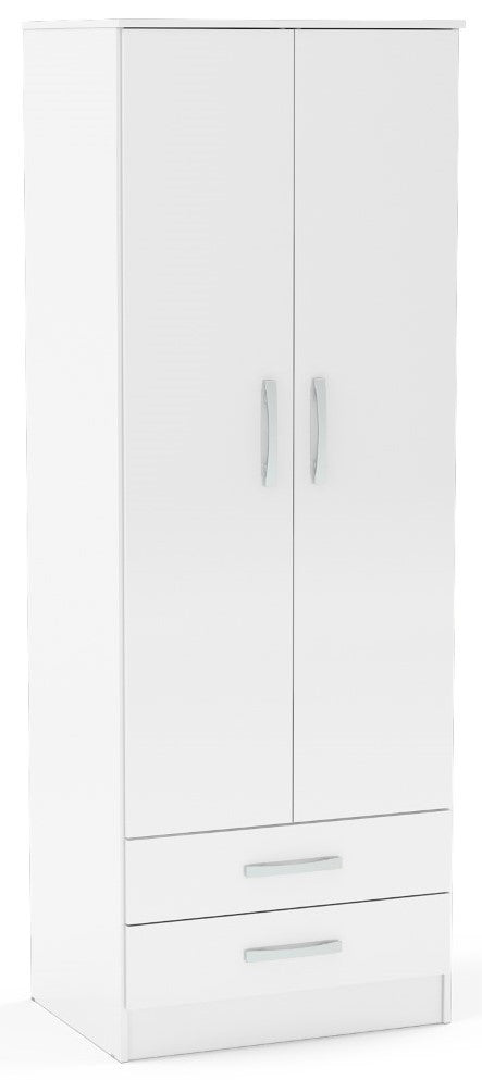 Birlea Lynx White 2 Door Combi Wardrobe