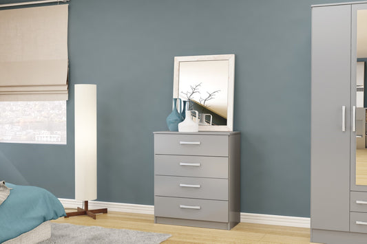 Birlea Lynx Grey 4 Drawer Chest