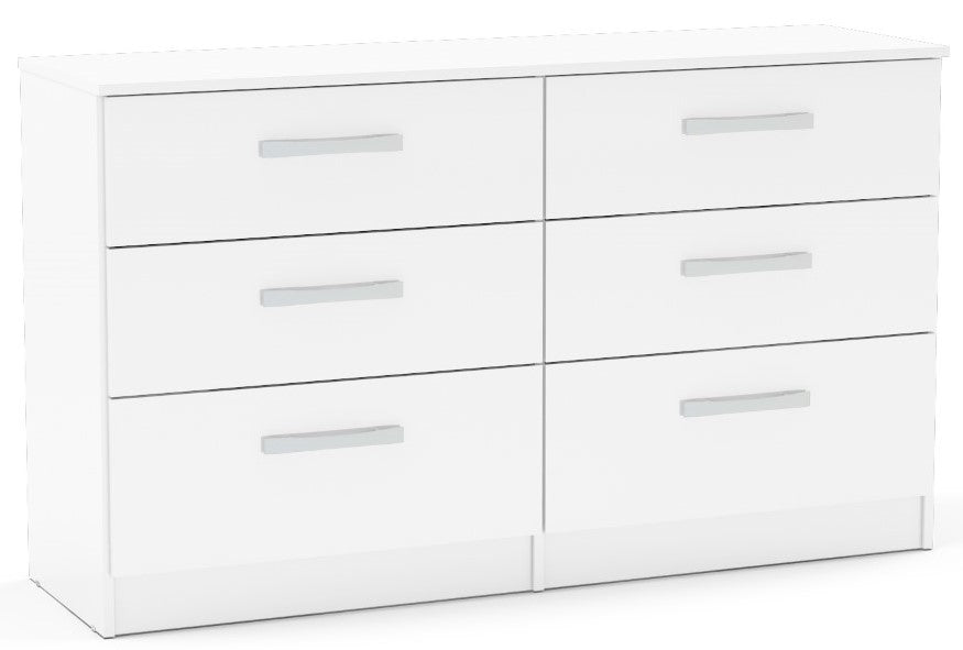 Birlea Lynx White 6 Drawer Chest