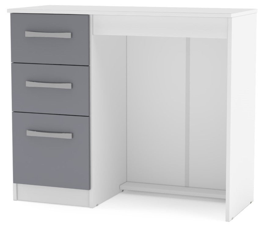 Birlea Lynx White 3 Drawer Dressing Table