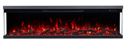 Giatalia Luxion Black 3 Sided Fire