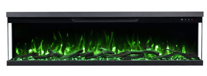 Giatalia Luxion Black 3 Sided Fire
