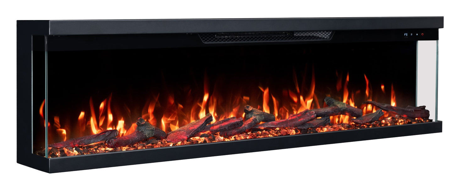 Giatalia Luxion Black 3 Sided Fire