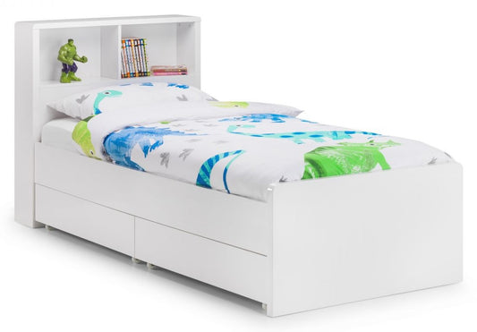Julian Bowen Manhattan White High Gloss Underbed Drawers (Set Of 2)