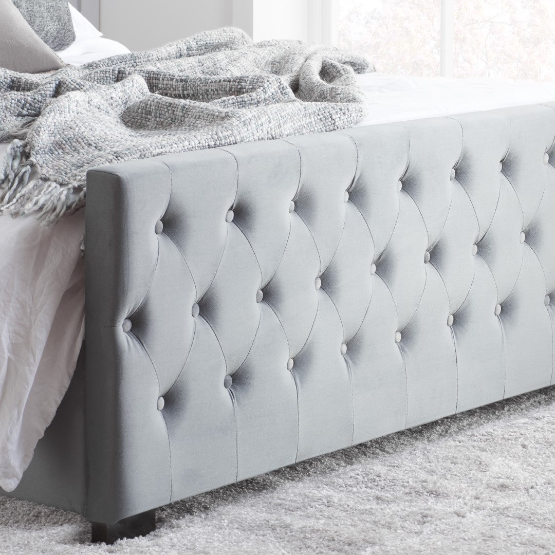 Birlea Marquis 5ft Kingsize Grey Fabric Bed Frame