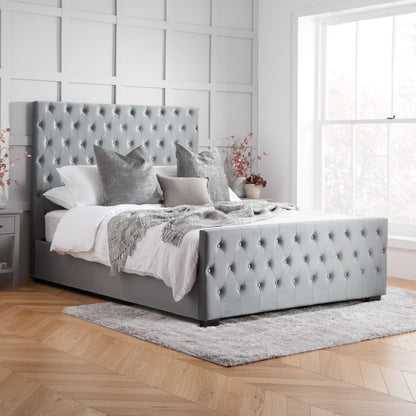 Birlea Marquis 6ft Super Kingsize Grey Fabric Bed Frame