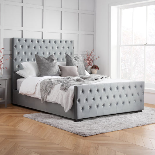 Birlea Marquis 6ft Super Kingsize Grey Fabric Bed Frame