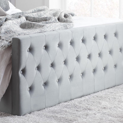 Birlea Marquis 4ft6 Double Grey Fabric Ottoman Bed Frame