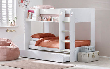 Julian Bowen Mars White Wooden Bunk And Underbed