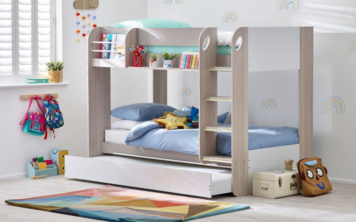 Julian Bowen Mars Taupe Wooden Bunk And Underbed