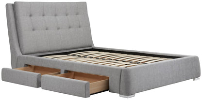 Birlea Mayfair 6ft Super Kingsize Grey fabric Bed Frame