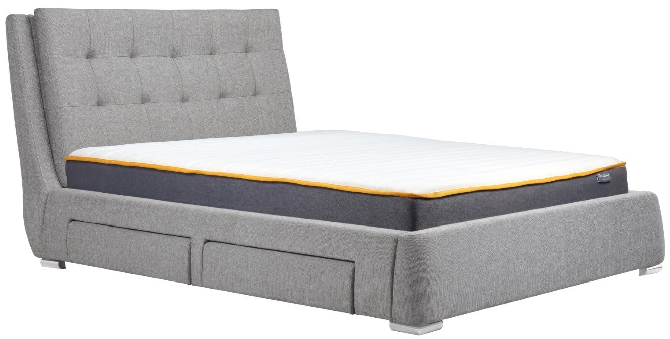 Birlea Mayfair 6ft Super Kingsize Grey fabric Bed Frame