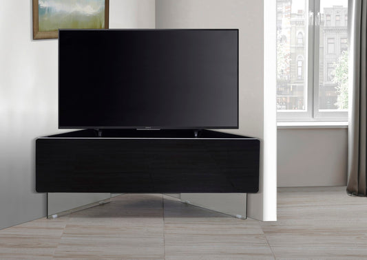 MDA Designs Antares Black Hybrid Corner TV Unit For TVs Up To 55 Inches