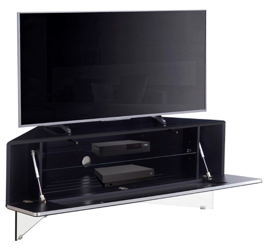 Antares Black Hybrid Corner TV Unit For TVs Up To 55 Inches