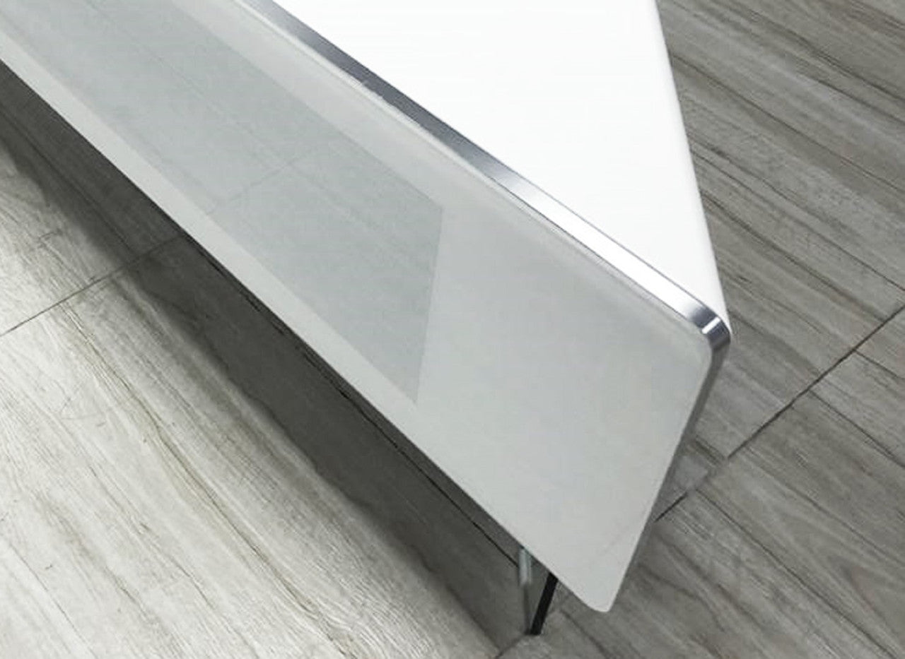 Antares White Hybrid Corner TV Unit For TVs Up To 55 Inches