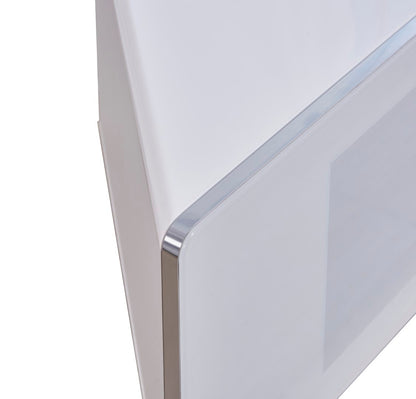 Antares White Hybrid Corner TV Unit For TVs Up To 55 Inches