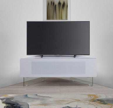 Antares White Hybrid Corner TV Unit For TVs Up To 55 Inches