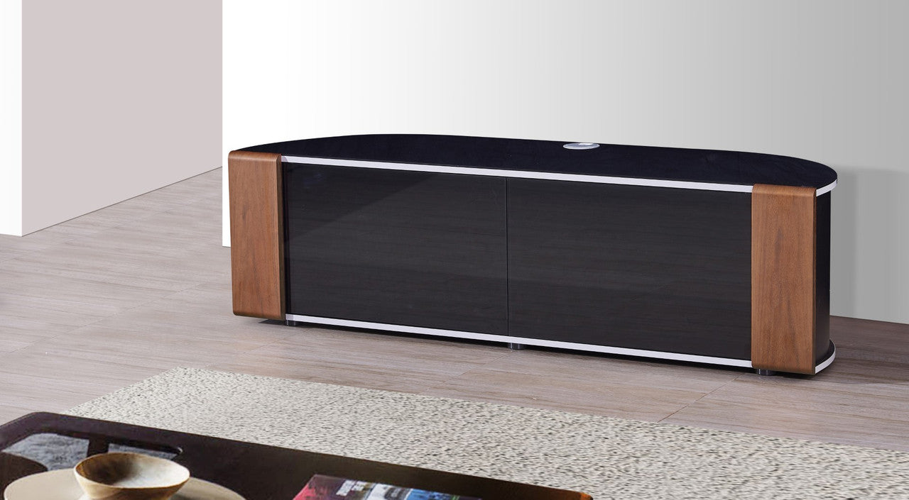 Sirius 1600 Corner TV Stand For TVs Up To 65 Inches With Oak/Walnut Trims