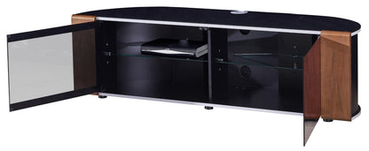 Sirius 1600 Corner TV Stand For TVs Up To 65 Inches With Oak/Walnut Trims