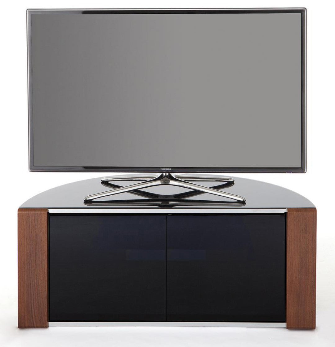 Sirius 850 Corner TV Stand For TVs Up To 40" With Oak/Walnut Trims