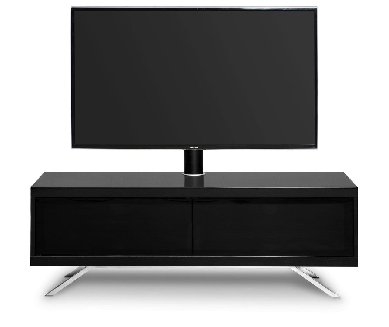 MDA Designs Tucana 1200 Black Hybrid TV Unit Stand for TVs Up To 60 Inches with Screen Mount