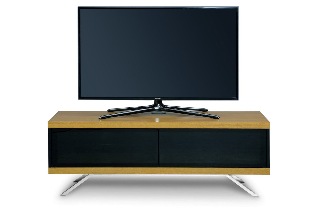 Tucana 1200 Oak TV Unit with Screen Mount For TVs Up To 60 Inches