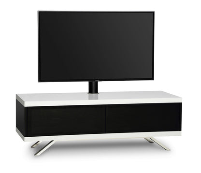 MDA Designs Tucana 1200 White TV Unit Stand For 60" TVs With Screen Mount