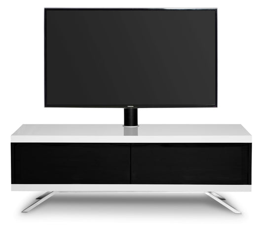 MDA Designs Tucana 1200 White TV Unit Stand For 60" TVs With Screen Mount