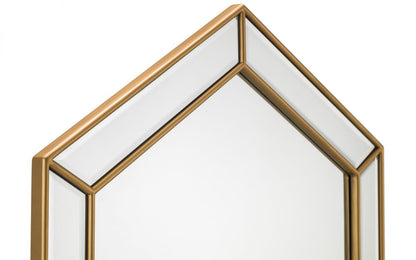 Julian Bowen Melody Hexagonal Gold Wall Mirror