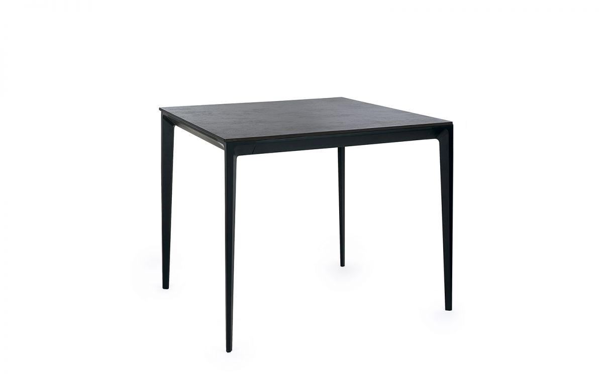 Miami Square Stone Top Dining Table - Slate Grey