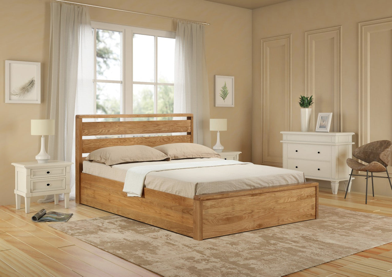 Quality Emporia Beds 5ft Kingsize oak bed frame