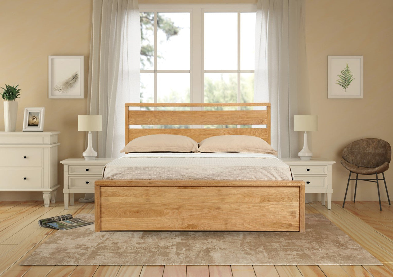 Emporia Beds Modena 5ft Kingsize Oak Bed