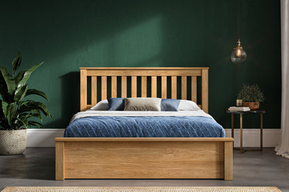 Emporia Monaco Kingsize Solid Oak Ottoman Bed Frame