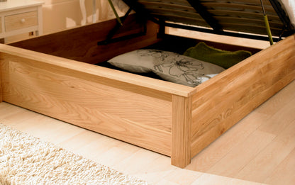 Emporia Monaco Super Kingsize Solid Oak Ottoman Bed Frame