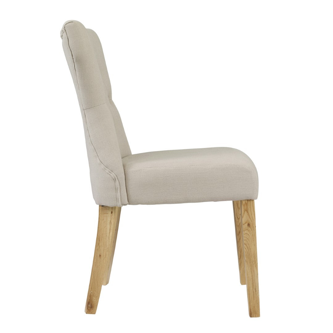 LPD Naples Beige Hopsack Dining Chair