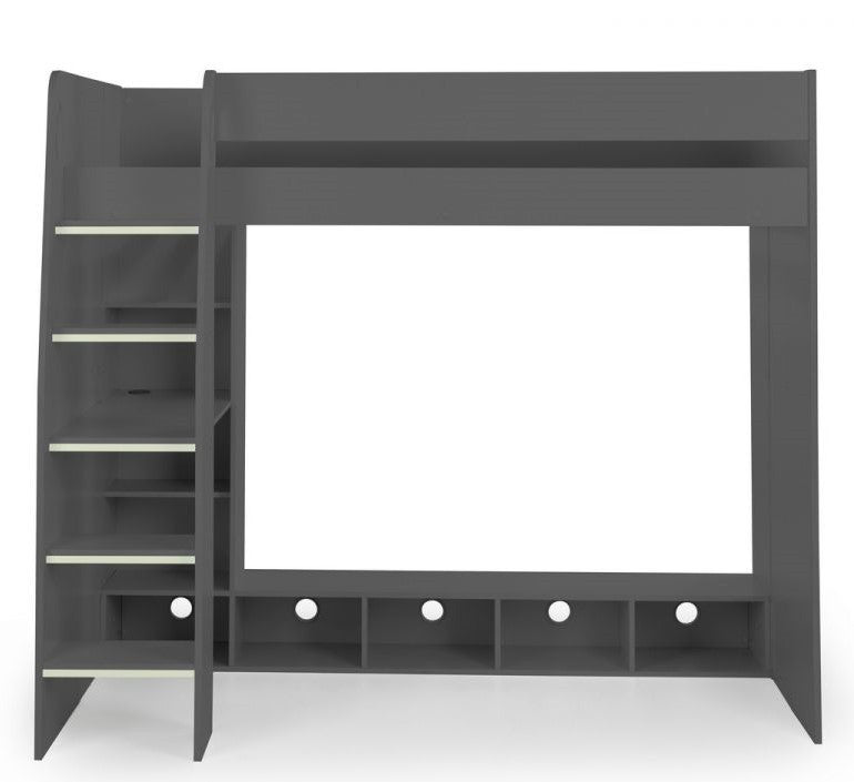 Julian Bowen Nebula Anthracite Oak Gaming Bed With Desk