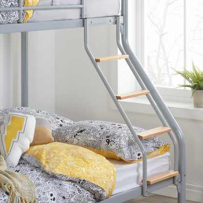 Birlea Nexus 4ft6 Double Silver Bunk Bed Frame