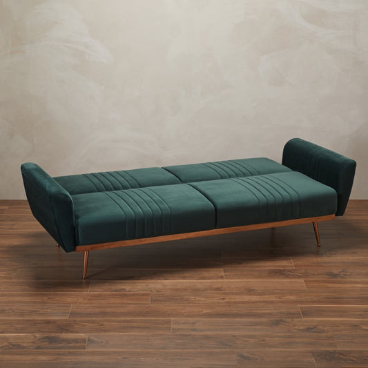 LPD Nico Green Velvet Sofa Bed