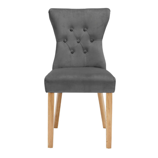 LPD Naples Grey Hopsack Dining Chair