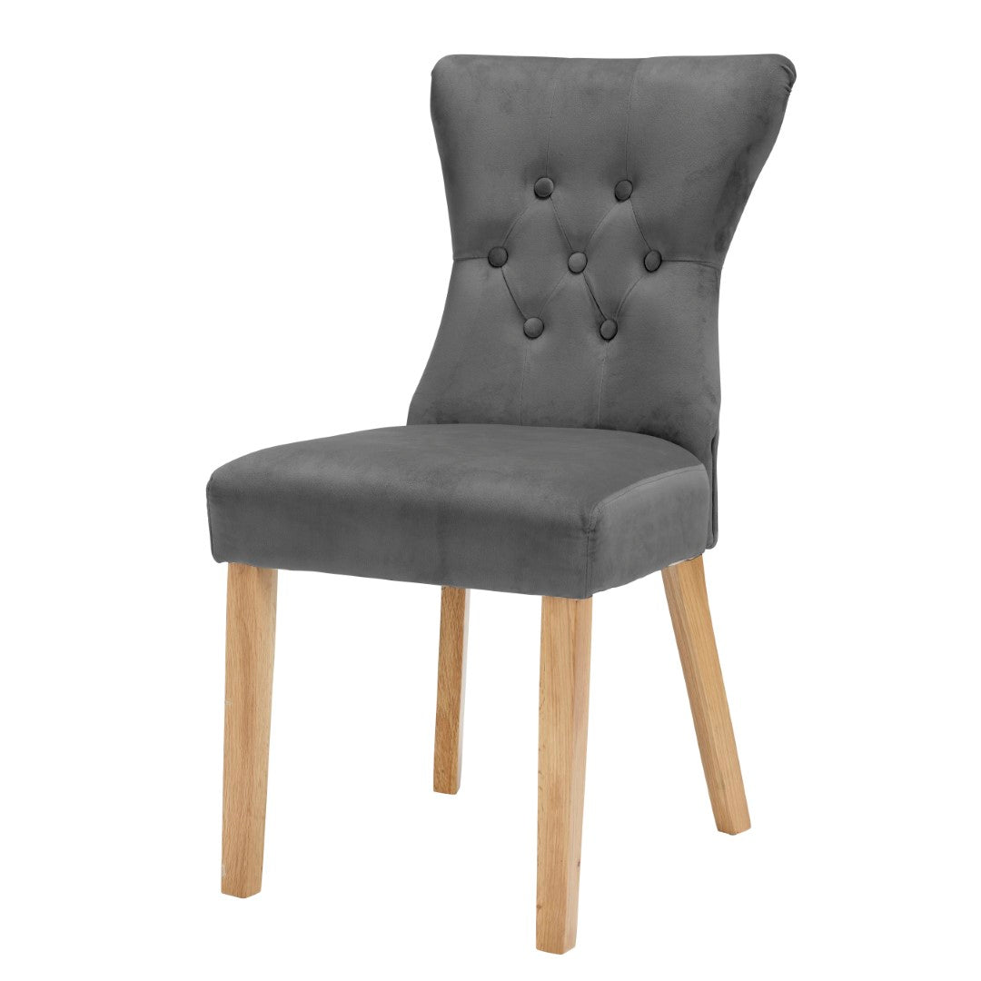 LPD Naples Grey Hopsack Dining Chair