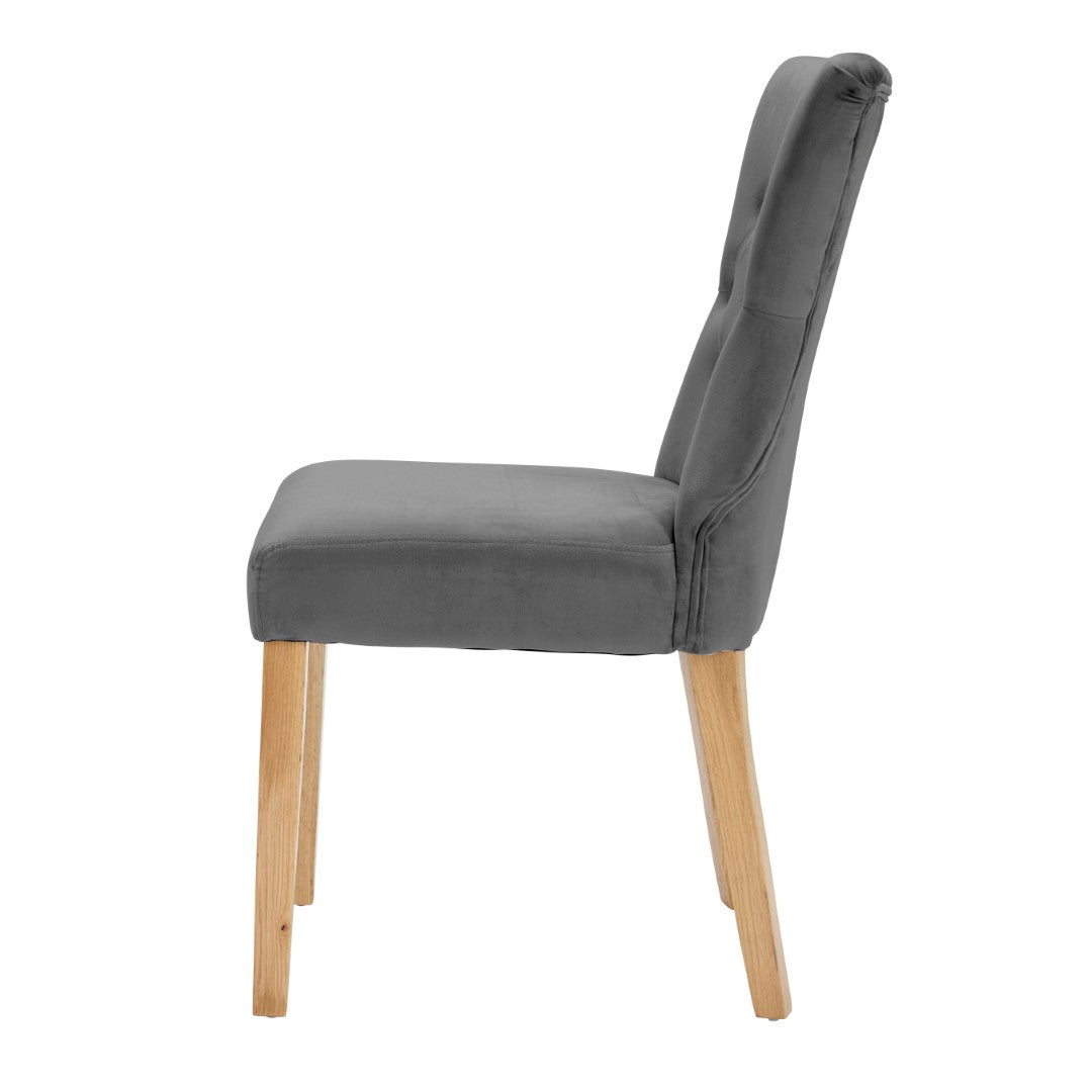 LPD Naples Grey Hopsack Dining Chair