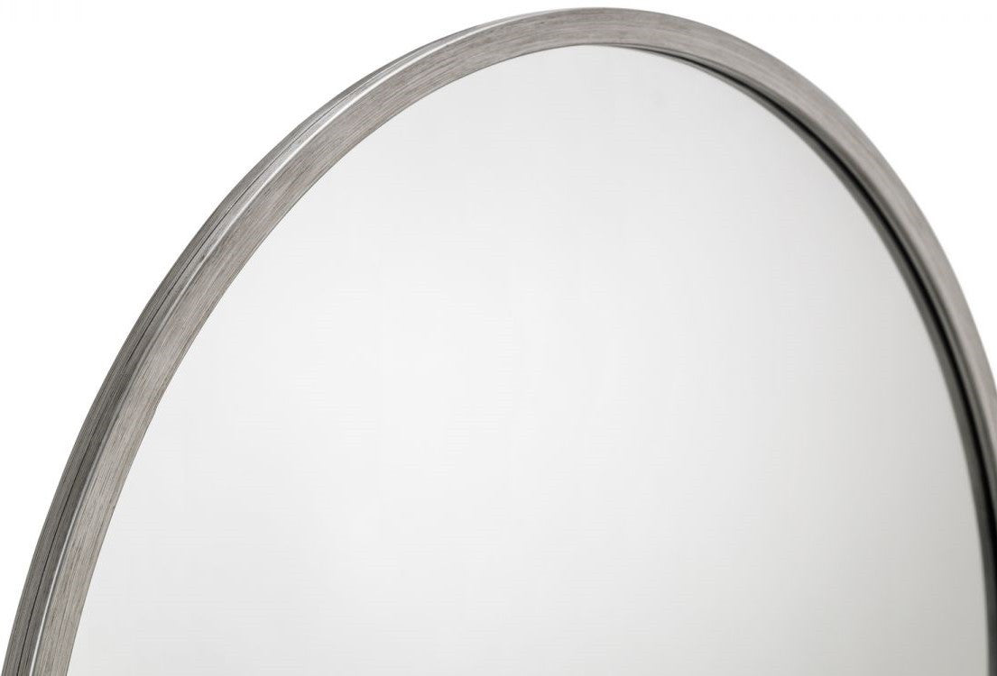 Julian Bowen Octave Round Pewter Wall Mirror